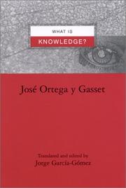 Cover of: ¿Qué es conocimiento?