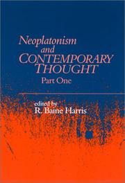 Cover of: Neoplatonism and Contemporary Thought (Studies in Neoplatonism) by 