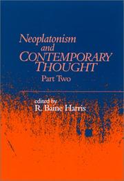 Cover of: Neoplatonism and Contemporary Thought (Studies in Neoplatonism : Ancient and Modern, Vol 11)