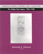 Cover of: American Artists, Authors, and Collectors: The Walter Pach Letters 1906-1958