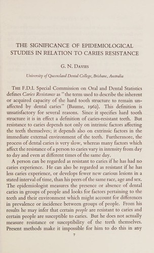 cover of Caries-resistant teeth