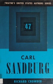 Cover of: Carl Sandburg by Anthony Friess Perrino