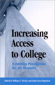 Cover of: Increasing Access to College: Extending Possibilities for All Students (Frontiers in Education)