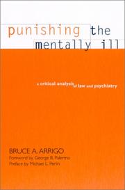 Cover of: Punishing the Mentally Ill by Bruce A. Arrigo