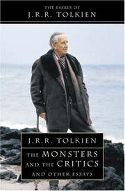 Cover of: The Monsters and the Critics by J.R.R. Tolkien