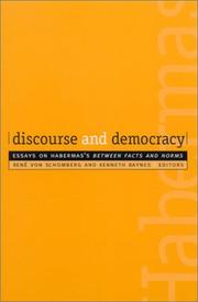 Cover of: Discourse and Democracy: Essays on Habermas's Between Facts and Norms (Suny Series in Social and Political Thought)