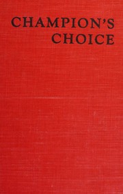 Cover of: Champion's choice,