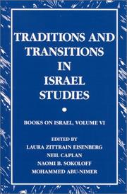 Cover of: Traditions and Transitions in Israel Studies (Books on Israel, V. 6) by 