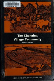 Cover of: The changing village community