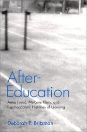 Cover of: After-Education by Deborah P. Britzman