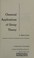 Cover of: Chemical applications of group theory