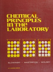Cover of: Chemical principles in the laboratory