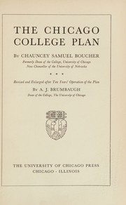 Cover of: The Chicago college plan