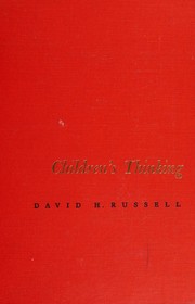 Cover of: Children's thinking