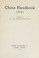 Cover of: China Handbook 1951
