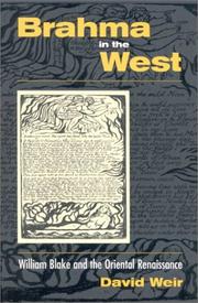 Cover of: Brahma in the West: William Blake and the Oriental renaissance