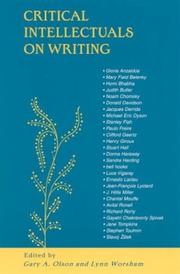 Cover of: Critical intellectuals on writing