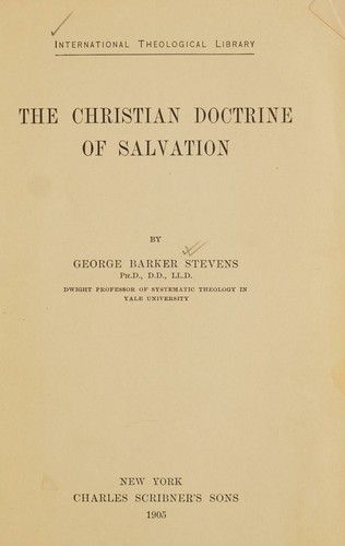 Christian doctrine of salvation, The