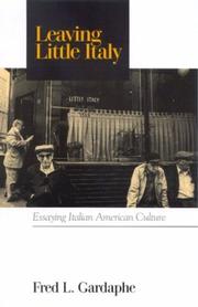 Cover of: Leaving little Italy: essaying Italian American culture