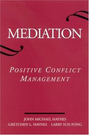 Cover of: Mediation: Positive Conflict Management (Transpersonal and Humanistic Psychology)