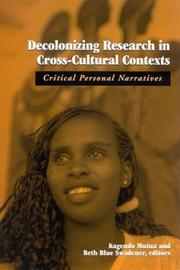 Cover of: Decolonizing Research in Cross-Cultural Contexts by 