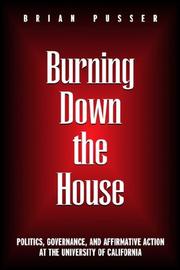 Cover of: Burning Down the House by Brian Pusser