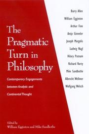 Cover of: The Pragmatic Turn in Philosophy by 