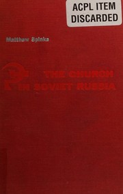 Cover of: The church in Soviet Russia