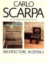 Cover of: Carlo Scarpa: architecture in details