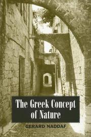 Cover of: The Greek Concept of Nature (Suny Series in Greek Philosophy)