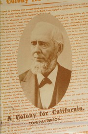 Cover of: A colony for california