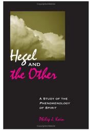 Cover of: Hegel and the other by Philip J. Kain