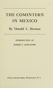 Cover of: The Comintern in Mexico