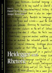 Cover of: Heidegger And Rhetoric (S U N Y Series in Contemporary Continental Philosophy)
