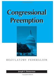 Cover of: Congressional Preemption: Regulatory Federalism
