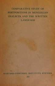 Comparative study of postpositions in Mongolian dialects and the written language
