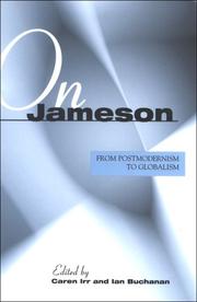Cover of: On Jameson by edited by Caren Irr and Ian Buchanan.