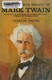 Cover of: The complete essays of Mark Twain