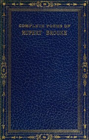 Cover of: The complete poems of Rupert Brooke