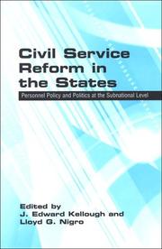 Cover of: Civil service reform in the states: personnel policy and politics at the subnational level