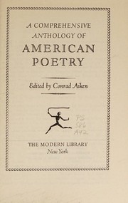 Cover of: A Comprehensive Anthology of American Poetry
