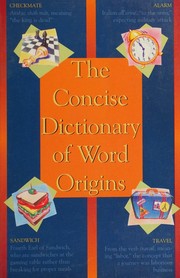 Cover of: Concise dictionary of word origins