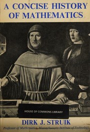 Cover of: A concise history of mathematics. by Dirk J. Struik, Dirk J. Struik