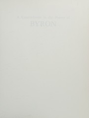 Cover of: A Concordance to the Poetry of Byron: Vol. 1 Through Vol. 4