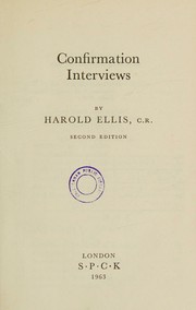 Cover of: Confirmation interviews