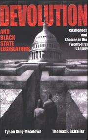 Cover of: Devolution and Black State Legislators by Tyson King-meadows, Thomas F. Schaller