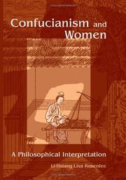 Cover of: Confucianism and women by Li-Hsiang Lisa Rosenlee
