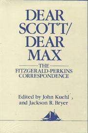 Cover of: Dear Scott/Dear Max (Hudson River Editions) by F. Scott Fitzgerald