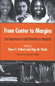Cover of: From Center to Margins: The Importance of Self-Definition in Research