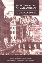 Cover of: The history of the Sevarambians: a utopian novel